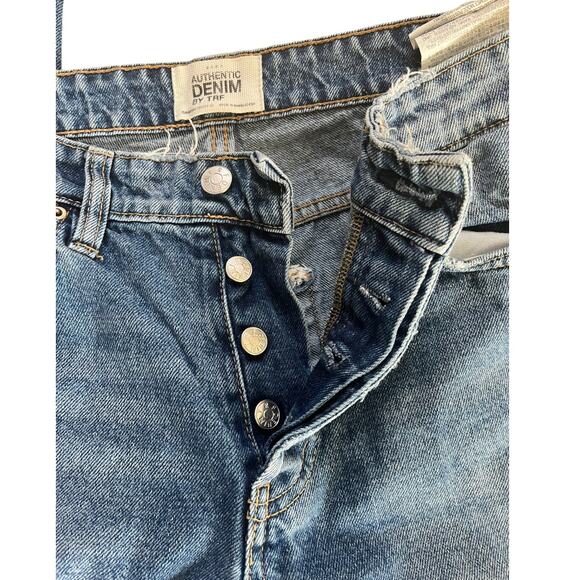 Zara Blue Boyfriend Jeans - Picture 3 of 5